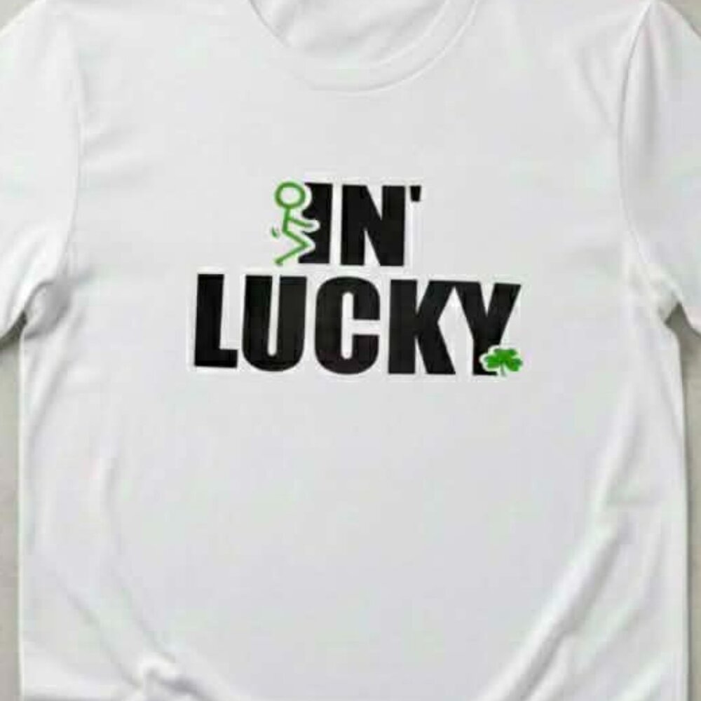Men’s “F-In Lucky” St. Patrick’s Day Tee - Picture 2 of 2
